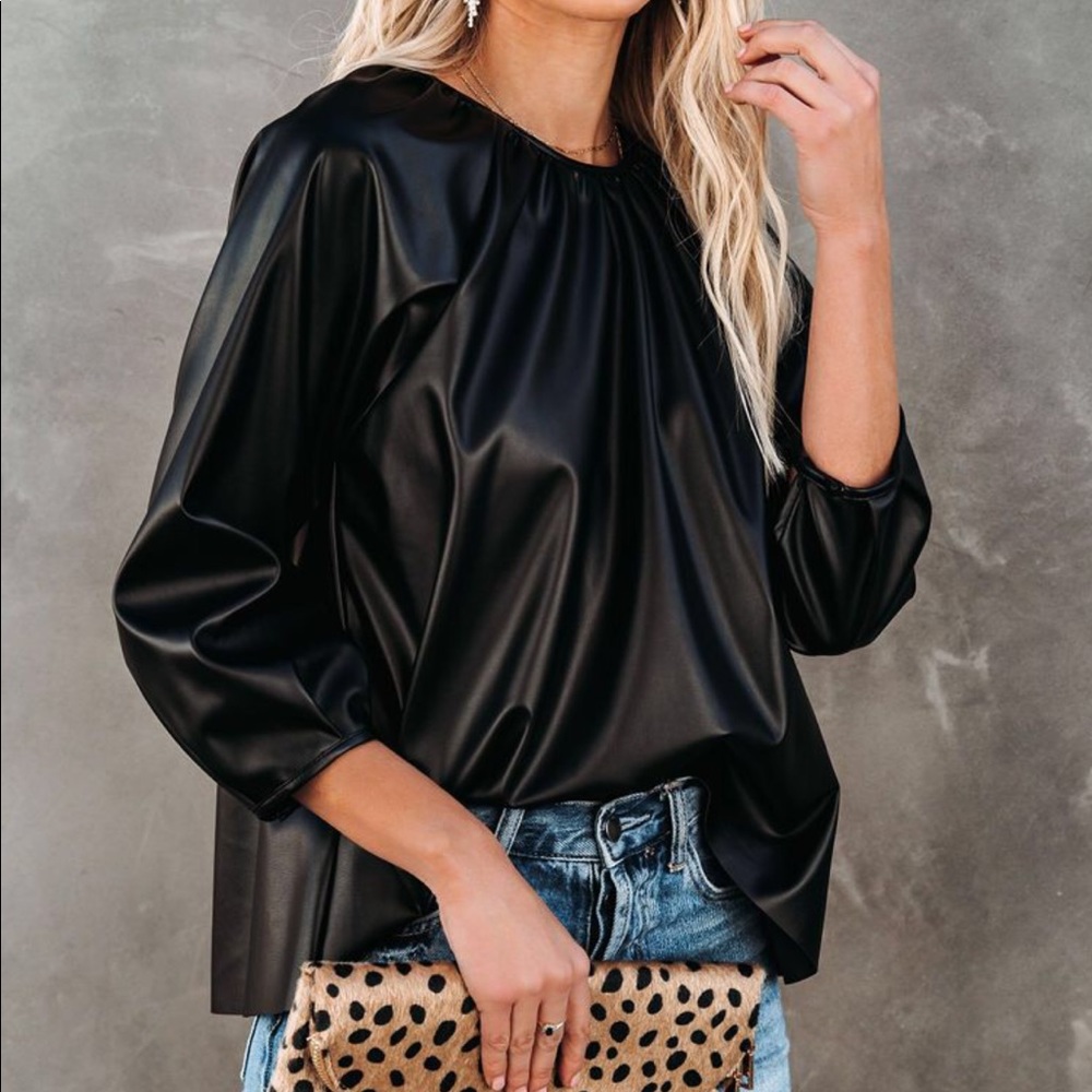 VICI Regal Faux Leather Top